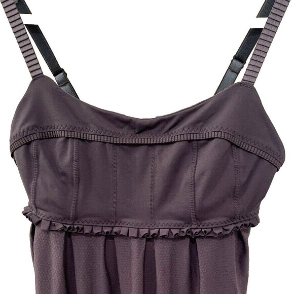 Womens Size 4 Lululemon Priiti Tank Top Dark Gray ~ Soft Stretch Luxtreme - Picture 4 of 8